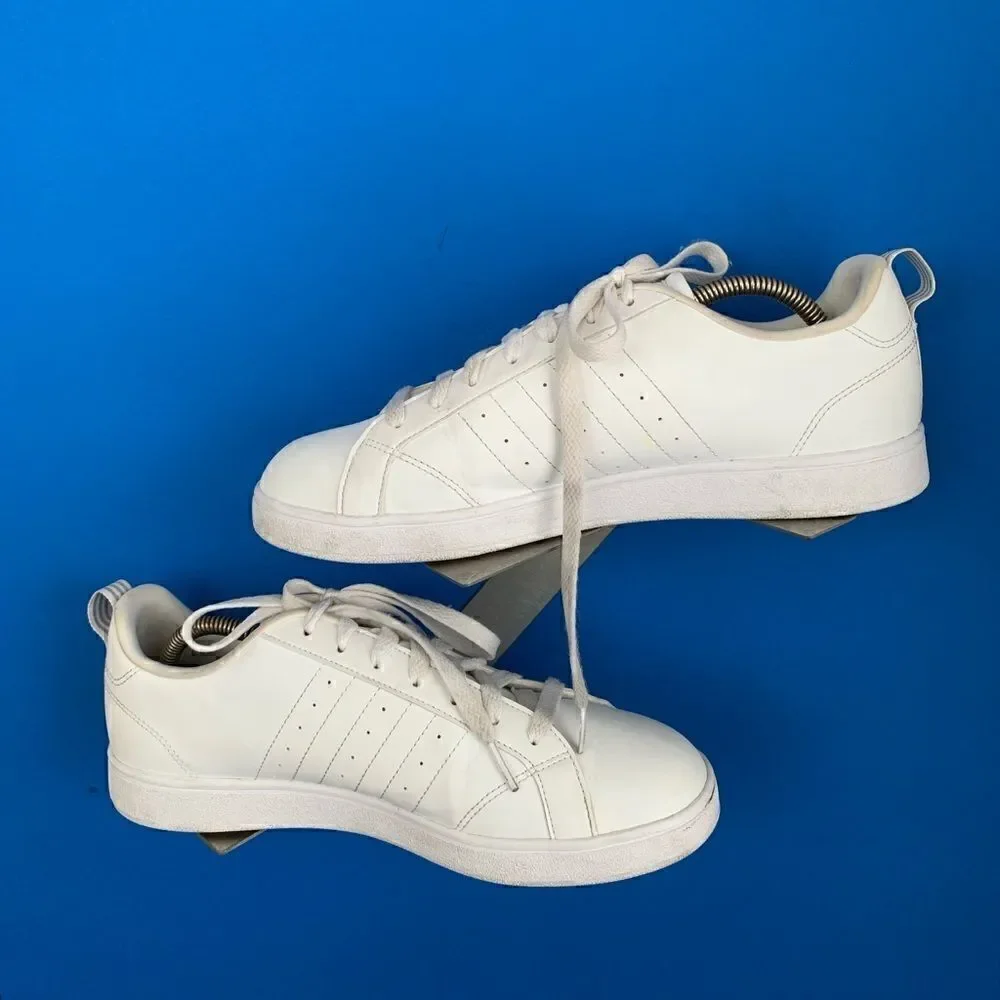 Adidas Womens VS Advantage BB7248 White Running Shoes Sneakers Size 10